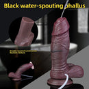 8.66in Real Veins Uncut Big Cock Dual Density Silicone Ejaculating Dildo