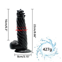 8.66in Realistic Animal Dildo With Spiked Glans SM Sex Toy For Adult