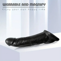 8.66in Realistic Dildo Sleeve Feel Like Skin For Hands-Play Sex Pleasure
