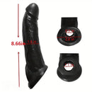 8.66in Realistic Dildo Sleeve Feel Like Skin For Hands-Play Sex Pleasure