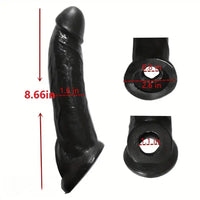 8.66in Realistic Dildo Sleeve Feel Like Skin For Hands-Play Sex Pleasure