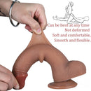 8.66in Realistic Dildo With Sliding Foreskin For G Spot Clit Stimualtion