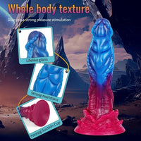 8.66in Realistic Dragon Dildo Silicone Large Anal Dildo For Vaginal G-spot