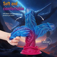 8.66in Realistic Dragon Dildo Silicone Large Anal Dildo For Vaginal G-spot