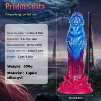 8.66in Realistic Dragon Dildo Silicone Large Anal Dildo For Vaginal G-spot