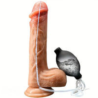 8.66in Realistic Ejaculating Big Male Female Dildo For Cumming Liquid