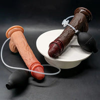 8.66in Realistic Ejaculating Big Male Female Dildo For Cumming Liquid