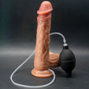 8.66in Realistic Ejaculating Big Male Female Dildo For Cumming Liquid