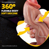 8.66in Realistic Feeling Flesh Thick Dildo For Women Masturbation