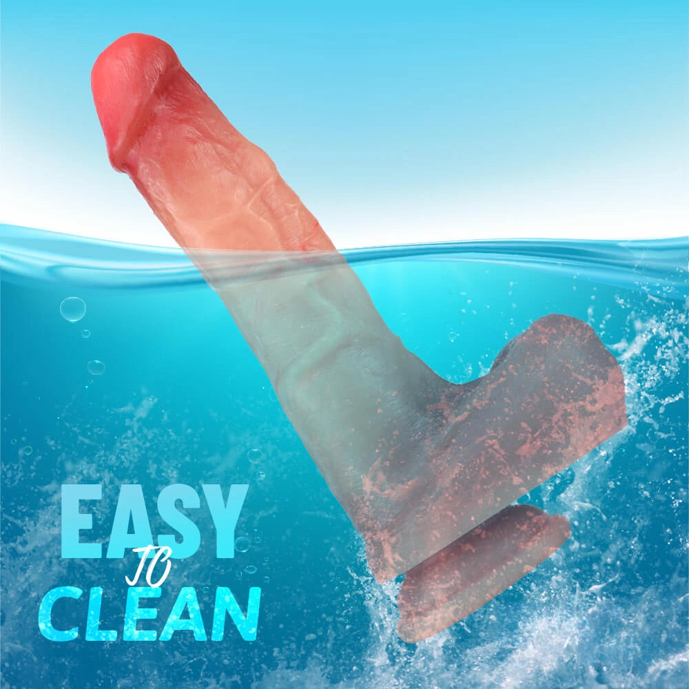8.66in Realistic G-spot Orgasm Dildo With Lifelike Glans Veins