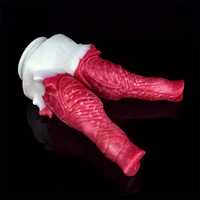 8.66in Realistic Monster Odd Liquid Silicone Double-Ended Dildo