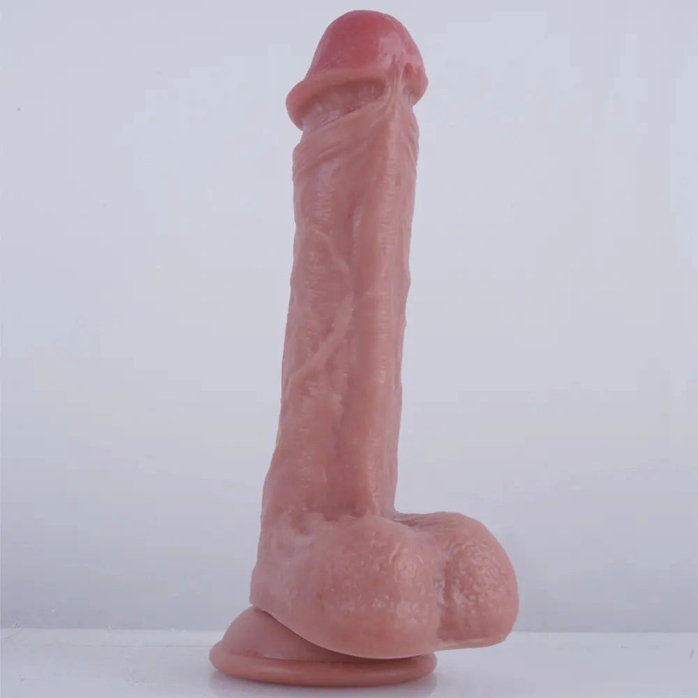 8.66in Realistic PVC Dildo With Suction Cup Penis Lesbian Adult Sex Toy