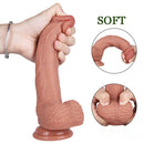 8.66in Realistic Silicone Dildo Sex Toy For G Spot Vagina Stimulation