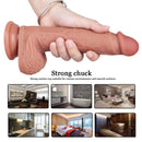8.66in Realistic Silicone Dildo Sex Toy For G Spot Vagina Stimulation