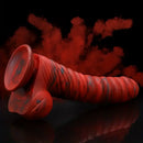8.66in Realistic Uncut Silicone Dildo Skin-Like Speckled Odd Big Dildo