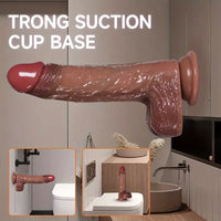 8.66in Silicone 4in1 Heating Thrusting Vibrating Rotation Sex Dildo