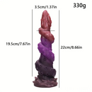 8.66in Silicone Monster Spiral Large Soft Dildo For Women Strong Suction Cup