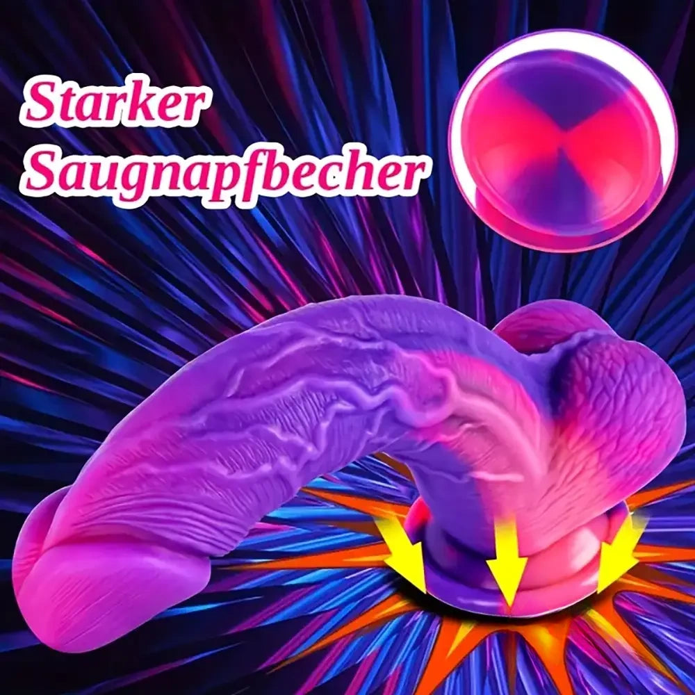 8.66in Silicone Soft Big Dildo For G-spot Vaginal Sex Toy Stimulator