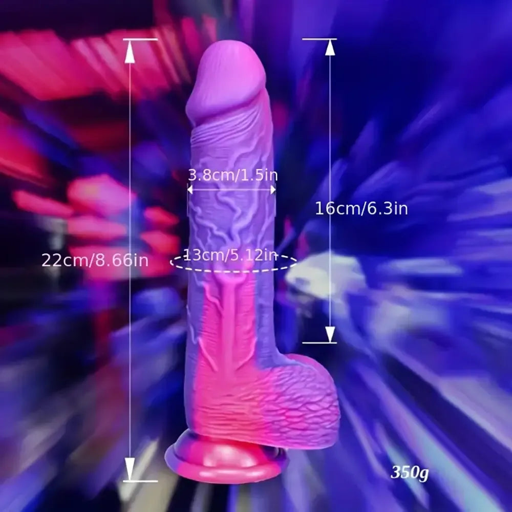 8.66in Silicone Soft Big Dildo For G-spot Vaginal Sex Toy Stimulator