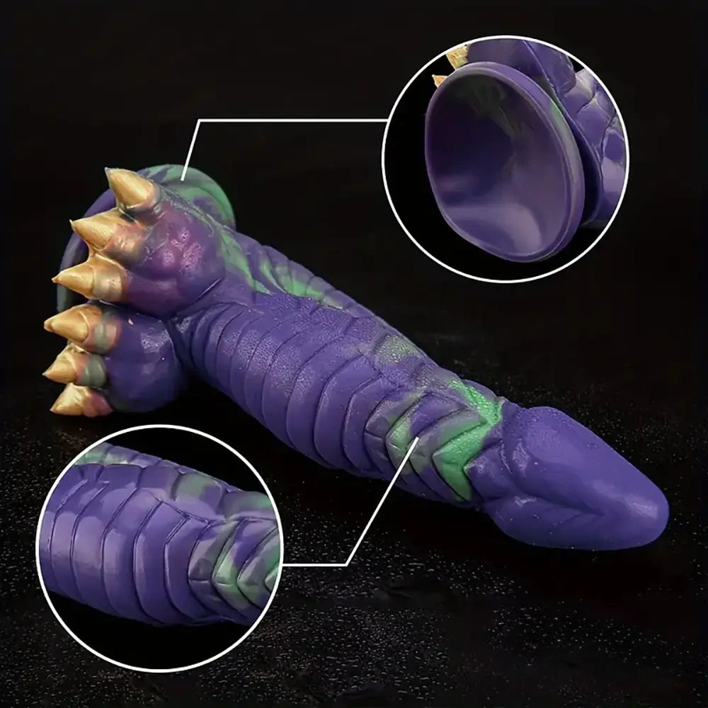 8.66in Silicone Soft Big Dragon Monster Dildo For Women Men G-Spot
