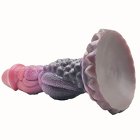 8.66in Silicone Soft Big Monster Dildo For Women Men Anal Dilator