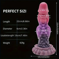 8.66in Silicone Soft Big Monster Dildo For Women Men Anal Dilator