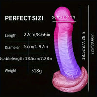 8.66in Silicone Soft Monster Dildo For Women Men G-Spot Vaginal Love Sex Toy