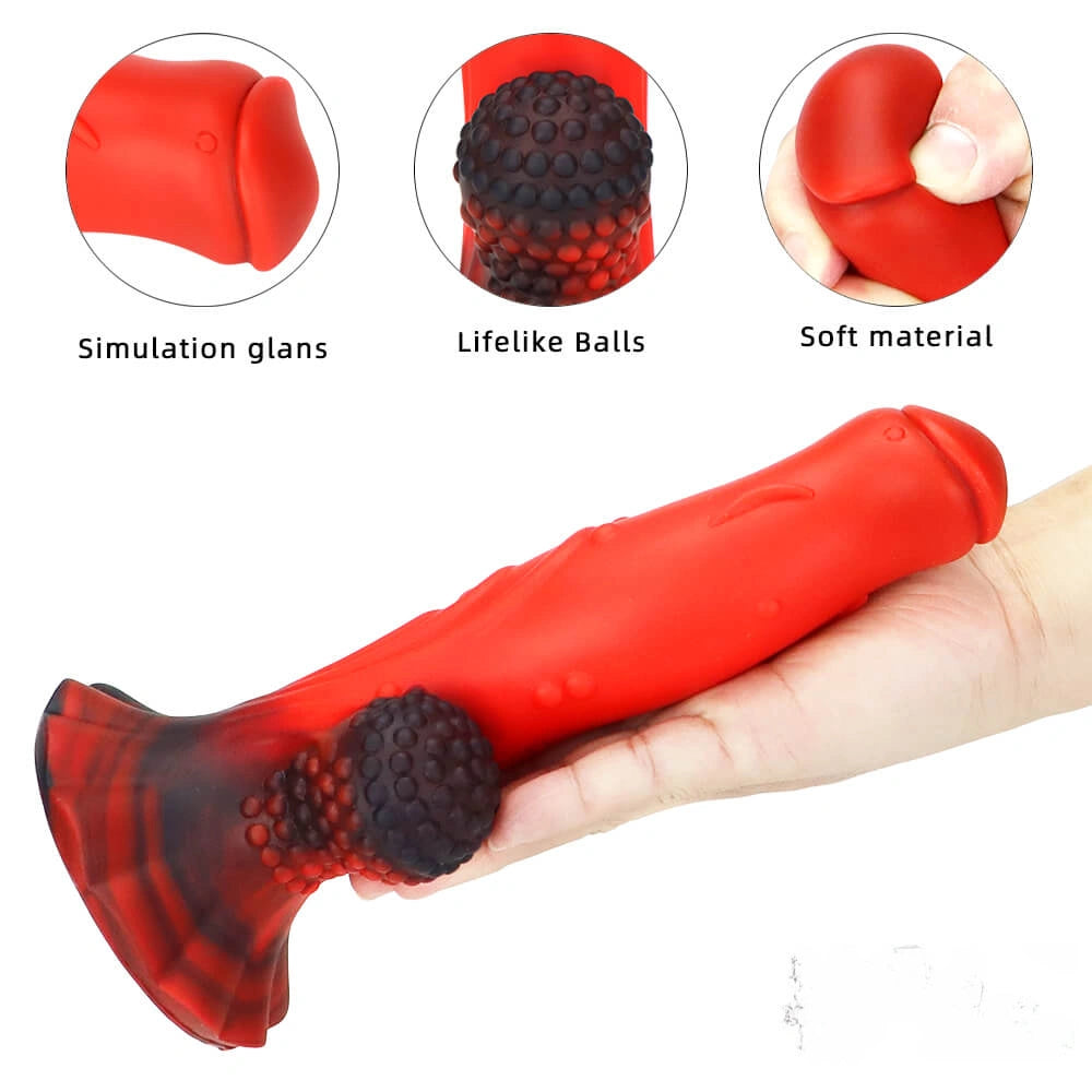8.66in Soft Fantasy Dual Density Dildo For G Spot Masturbation