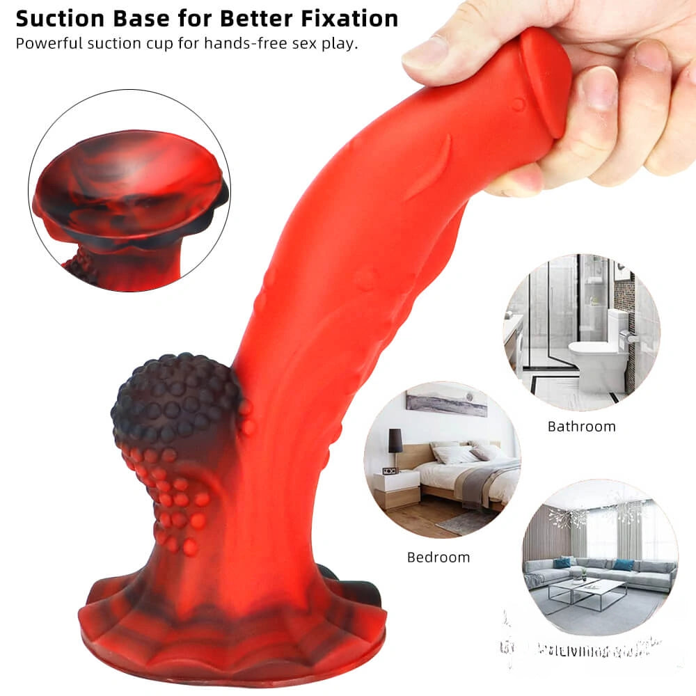 8.66in Soft Fantasy Dual Density Dildo For G Spot Masturbation