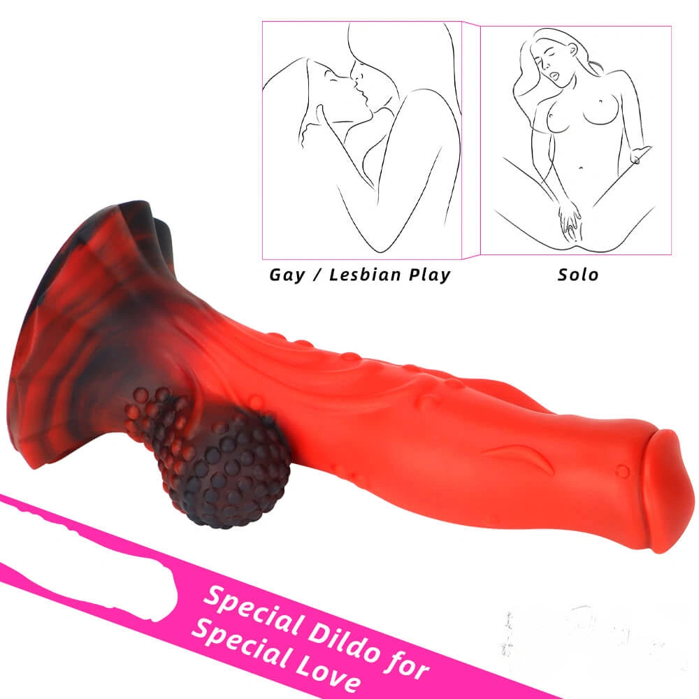 8.66in Soft Fantasy Dual Density Dildo For G Spot Masturbation