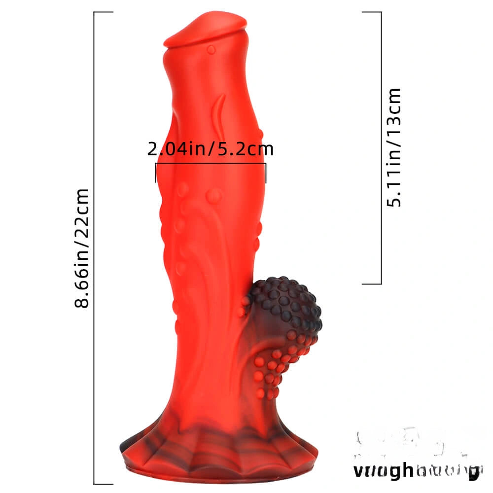 8.66in Soft Fantasy Dual Density Dildo For G Spot Masturbation