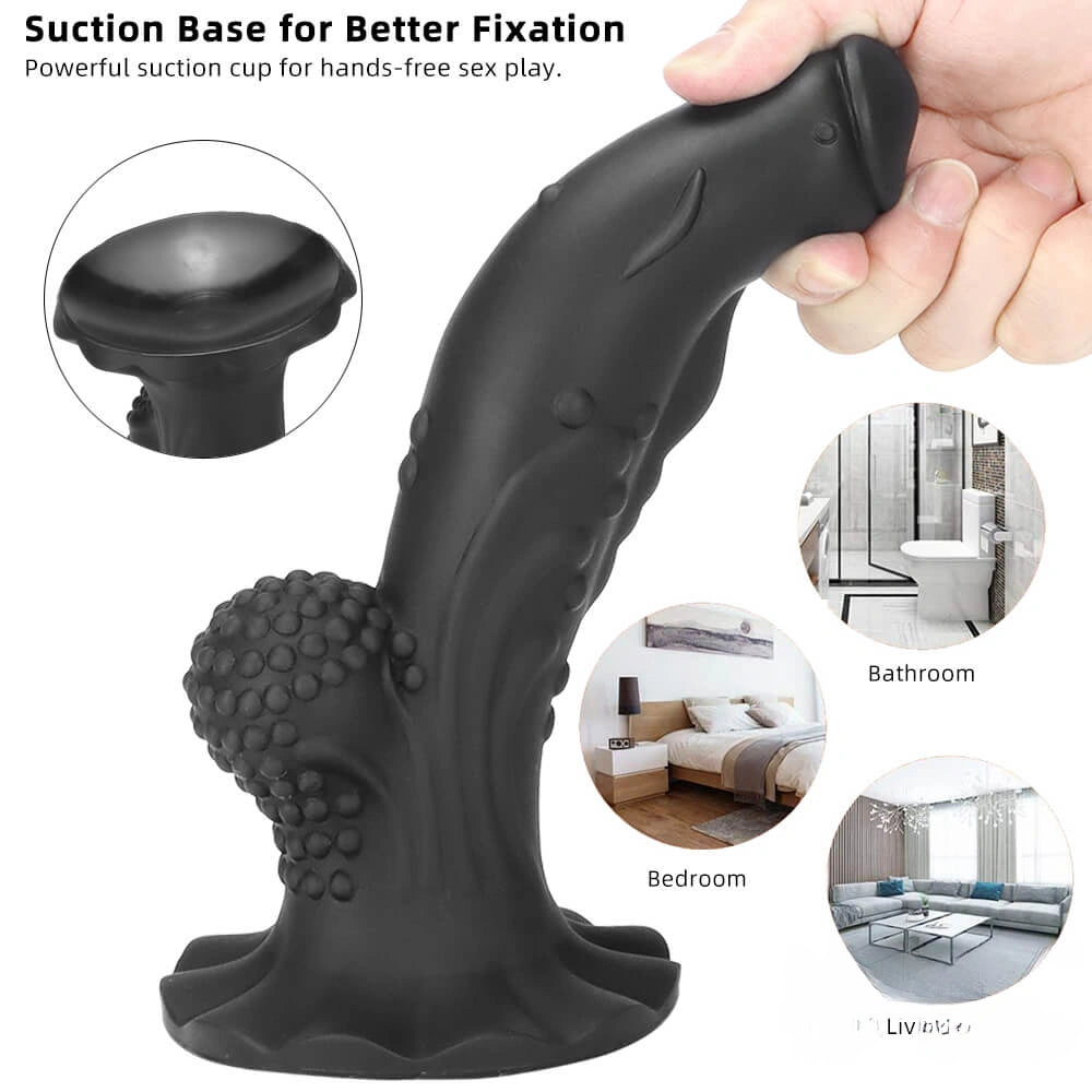 8.66in Soft Fantasy Dual Density Dildo For G Spot Masturbation