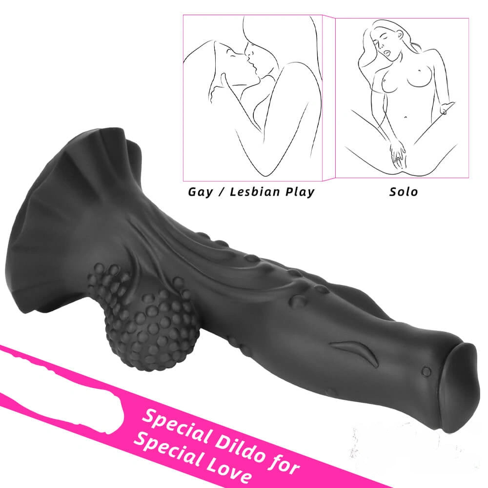 8.66in Soft Fantasy Dual Density Dildo For G Spot Masturbation