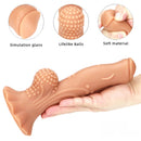 8.66in Soft Fantasy Dual Density Dildo For G Spot Masturbation