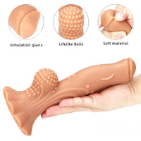 8.66in Soft Fantasy Dual Density Dildo For G Spot Masturbation