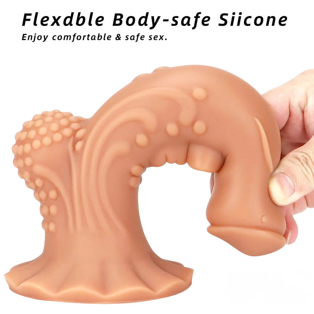 8.66in Soft Fantasy Dual Density Dildo For G Spot Masturbation