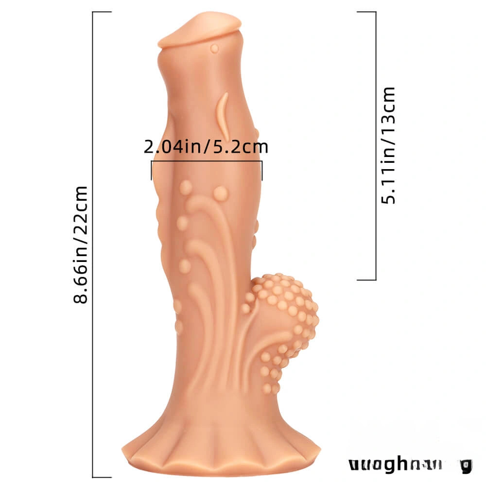 8.66in Soft Fantasy Dual Density Dildo For G Spot Masturbation