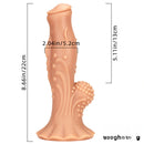 8.66in Soft Fantasy Dual Density Dildo For G Spot Masturbation