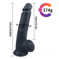 8.66in Soft Real Lifelike Dildo Sex Toy For Women Masturbation