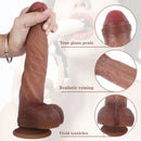 8.66in Solo Anal Uncut Dildo With Foreskin For Gay Men