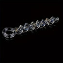 8.66in Spiral Texture Glass Dildo For Women Men Anal Vaginal Sex Toy