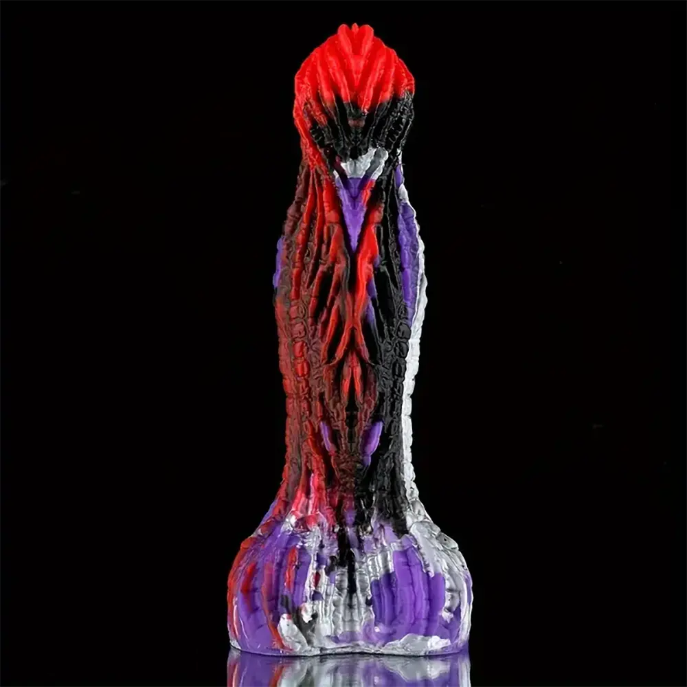 8.66in Strange Fire Phoenix Monster Silicone Soft Big Fantasy Dildo