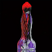 8.66in Strange Fire Phoenix Monster Silicone Soft Big Fantasy Dildo