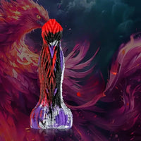 8.66in Strange Fire Phoenix Monster Silicone Soft Big Fantasy Dildo
