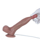 8.66in Strap on Ejaculating Realistic Silicone Soft Dildo Suitable Large Adult