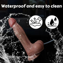 8.66in Strap on Ejaculating Realistic Silicone Soft Dildo Suitable Large Adult