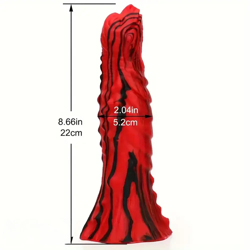 8.66in Thick Silicone Anal Plug Fantasy Dildo With Suction Cup Adult Toy
