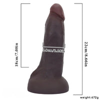 8.66in Thick Silicone Soft Big Dildo Anal Stimulation Unisex Adult Product