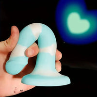 8.66in Three Styles Silicone Glow In Dark Jelly Dildo Sex Toy For Adult Female