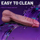 8.66in Thrusting Vibrating Heating Automatic Lifelike Big Dildo For Male